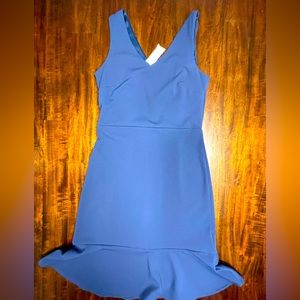 NWT BANANA REPUBLIC Size 2 Navy Blue V-Neck Sleeveless Knee-length Dress